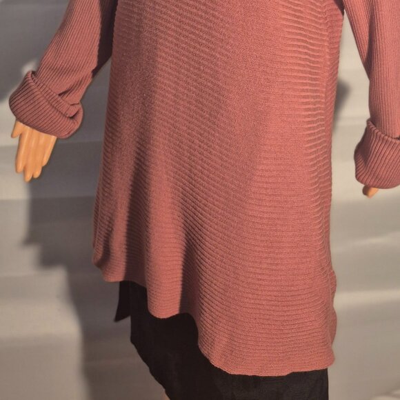 LOGO LORI GOLDSTEIN long Tunic top, Mauve in size XL - Picture 10 of 14